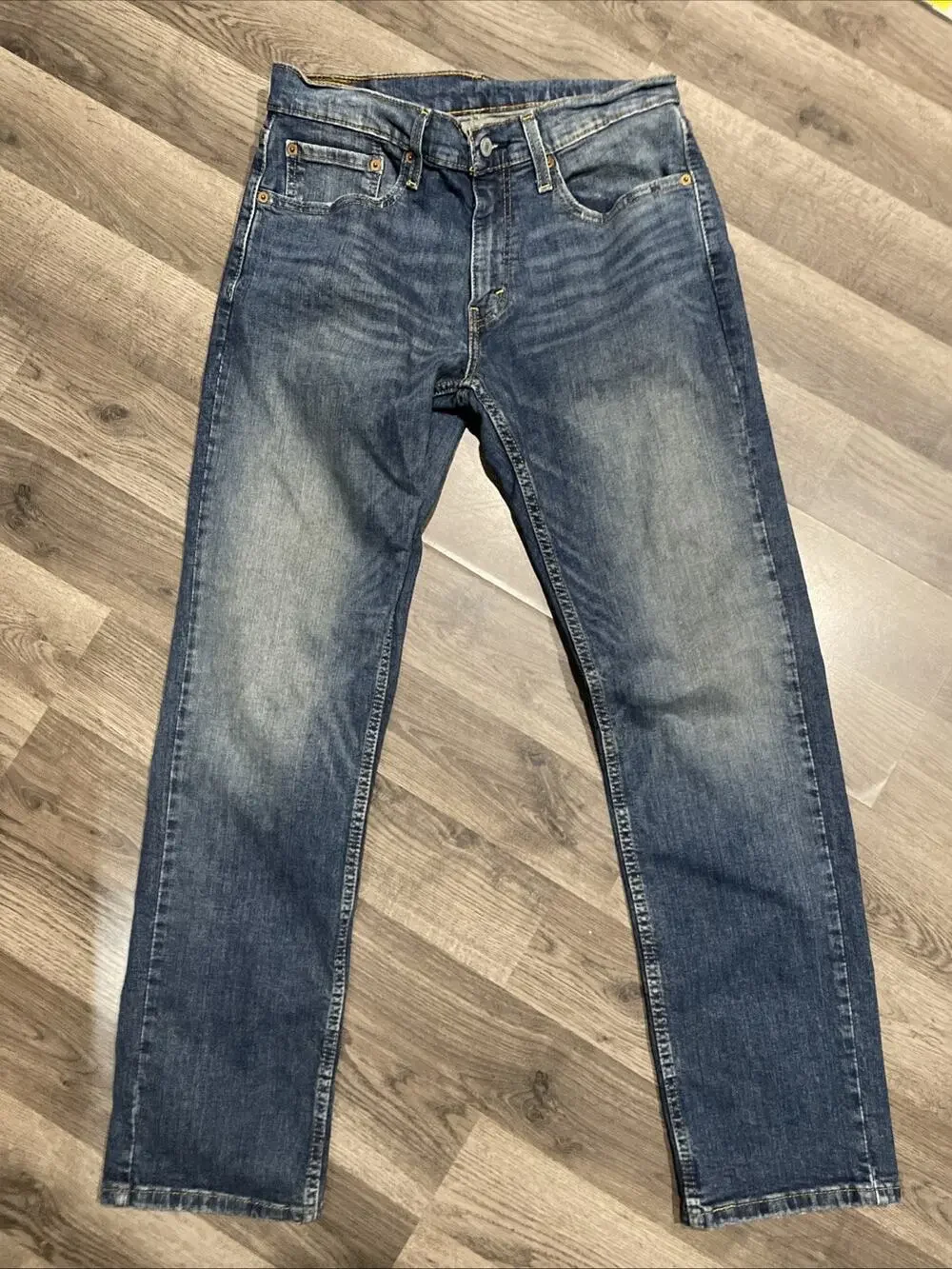 Levis 559 Jeans Mens 31x32 Blue Denim Cotton Faded Straight Workwear Adult